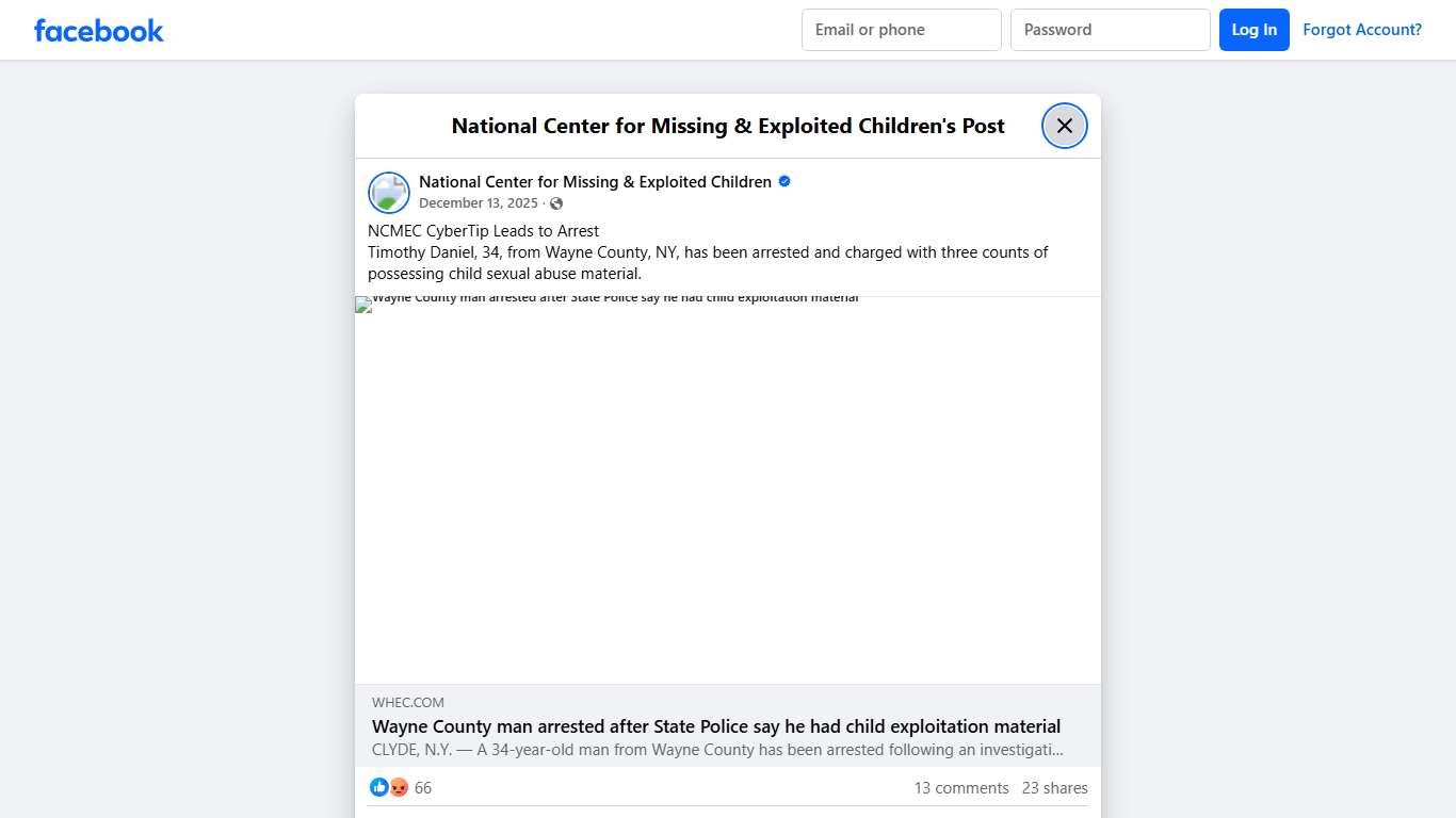 NCMEC... - National Center for Missing & Exploited Children Facebook